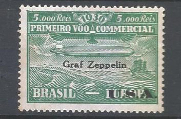 SELO BRASIL - ZEPPELIN - RHM Z-7 - NOVO