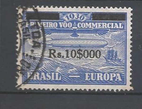 SELO BRASIL - ZEPPELIN - RHM Z-5 - USADO