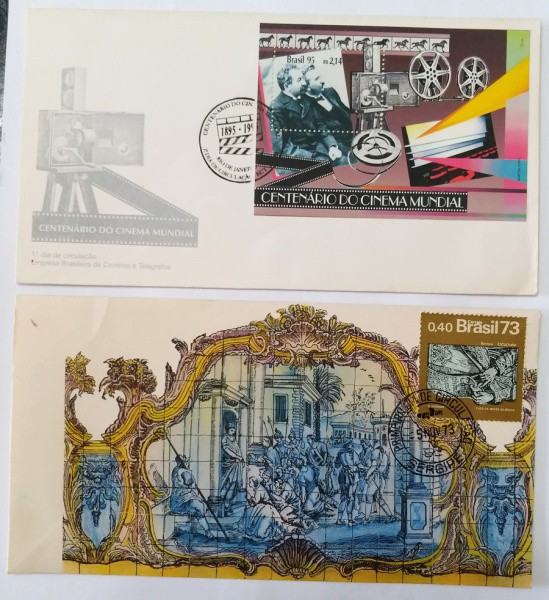 BRASIL - 2 ENVELOPES DE 1º DIA DE CIRCULAÇÃO.