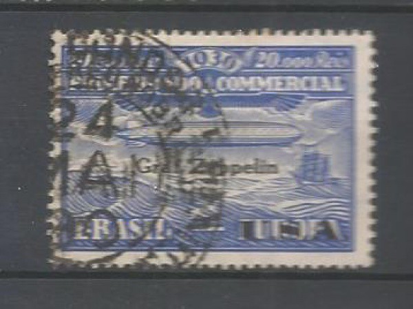 SELO BRASIL - ZEPPELIN - RHM Z-9 - USADO