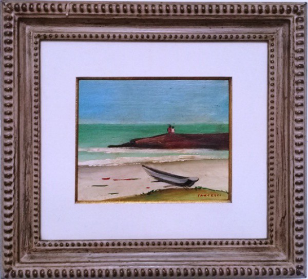 José Pancetti, Marinha - Óleo  sobre Placa - Med. 18 x 23 cm