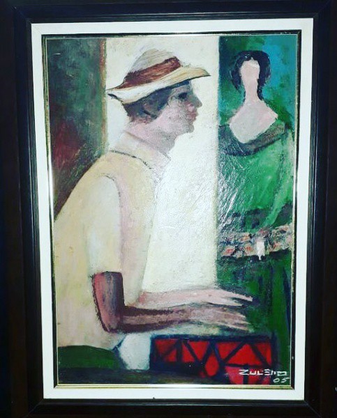 Zuleno Pessoa - Qudro óleo sobre eucatex 33 x 48 cm