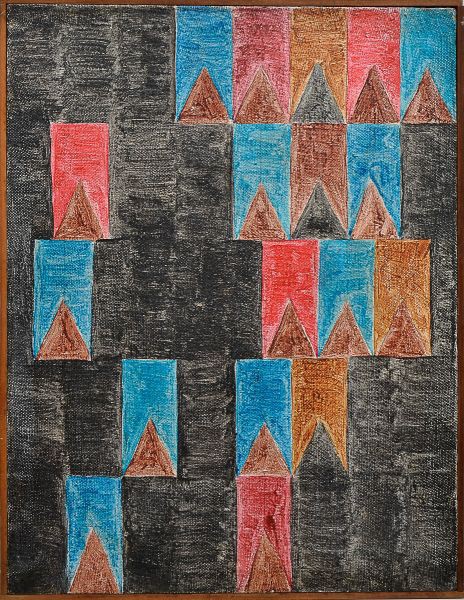 Alfredo VOLPI (Lucca, Itália 1896 - São Paulo, Brasil 1988) "Bandeirinhas" têmpera s/ tela,