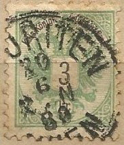 Filatelia: Selo Clássico do Império Alemão 1889/1890. Muito bem conservado.