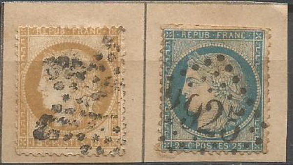 Filatelia: (2) Selos Clássicos da Segunda República Francesa - Instaurada na Revolução de 1848, teve