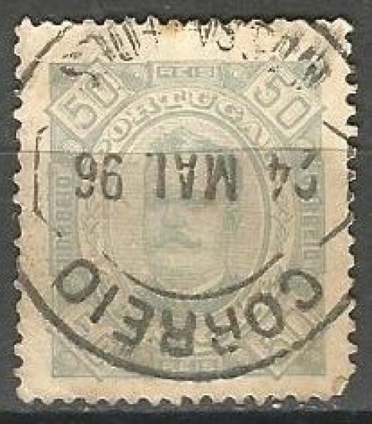 Filatelia: Selo Clássico Português, 1896. Muito bem conservado.