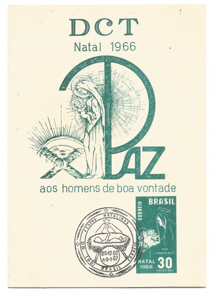 Folhinha comemorativa DCT - Festas Natalinas. Bem conservada.