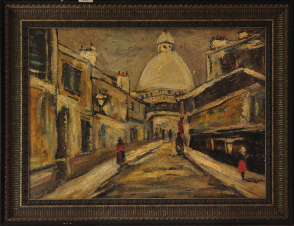 A. COSTA - ost ( Vista de Paris ) med: 56 x 75 cm.