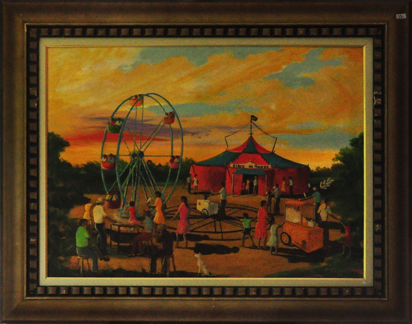P. STÉFANOS - ost ( Circo ) med: 60 x 80 cm. C/ moldura