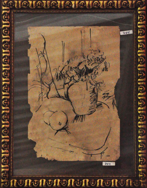 S. ROFF - Nanquim ( Natureza morta ) med: 48 x 38 cm.