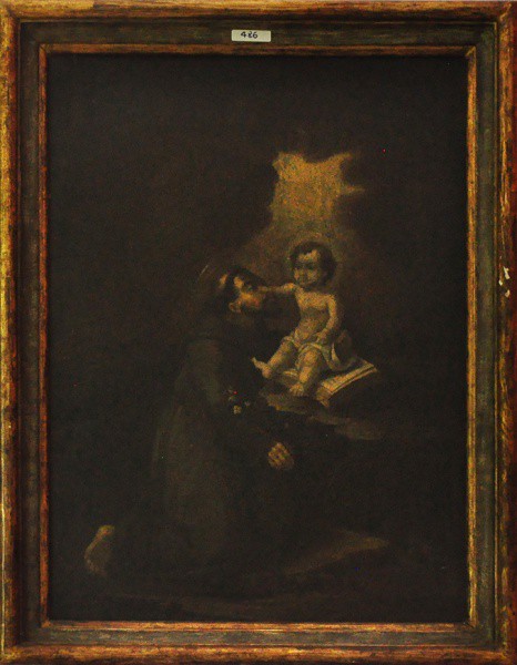 SEM ASSINATURA - ost ( Santo Antônio de Pádua ) med: 68,5 x 48,5 cm.