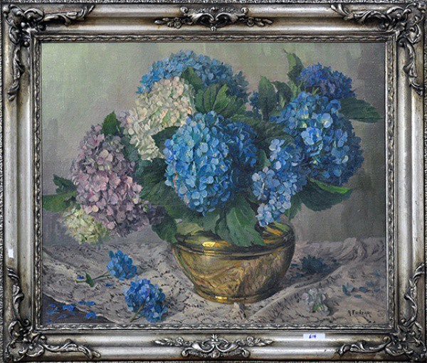 FONZARI - ost ( Vaso de flores ) med: 74 x 60 cm.