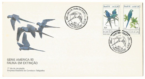 Envelope 1º Dia - Série Fauna em Extinção. Muito bem conservado.