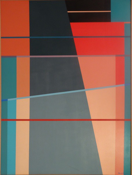 PAULO CALAZANS. Varal de Vitória - a.s.t. - 120 x 90 cm - assinado e datado 2014 no cid e verso.
