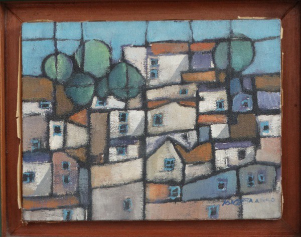JORGE BRANCO. Casarios - o.s.t. - 15 x 20 cm - assinado no cid.