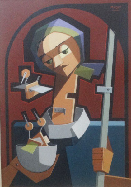 MANASSES. O retorno - o.s.t. - 70 x 50 cm - assinado csi.
