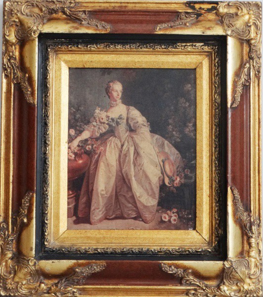 ESCOLA EUROPÉIA. Figura feminina - o.s.m. - 23,5 x 18,5 cm.