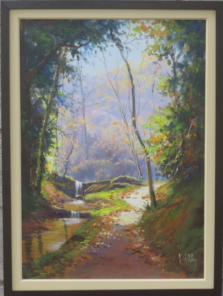 Joel Oliveira - Quadro óleo sobre tela 50x70cm  com moldura - 19913