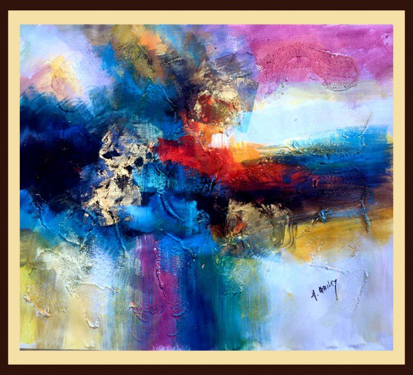 Autor desconhecido  - Quadro óleo sobre tela com moldura 65x76cm - 19703