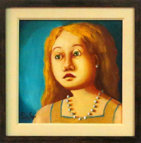 Pedro Souza - Quadro óleo sobre eucatex 22x22cm - 20232