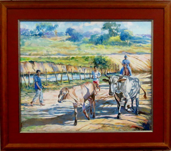 Belmiro Menelau - Quadro óleo sobre tela 55x65cm - 19232