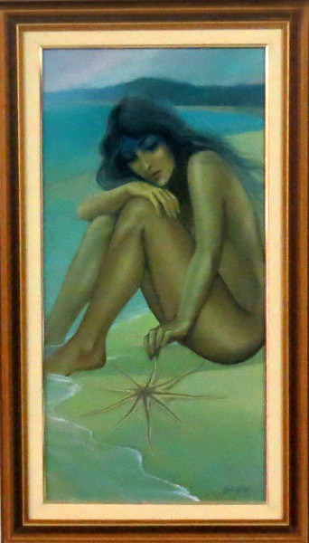 Carlos Pinto - Quadro óleo sobre eucatex 30x60cm - 20240