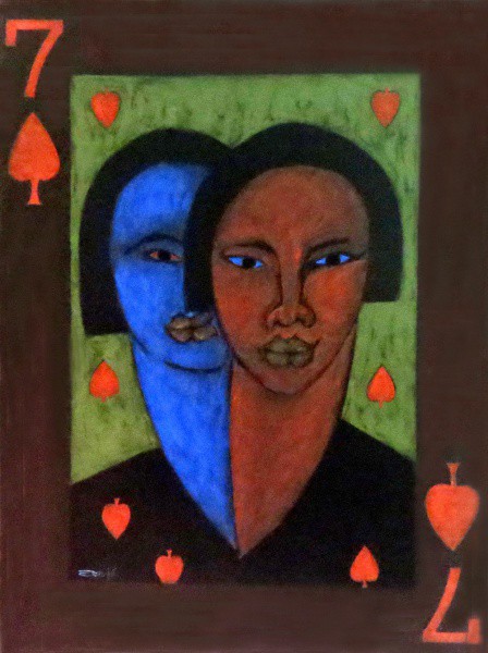 Autor desconhecido  - Quadro óleo sobre tela com moldura 68x90cm - 18654