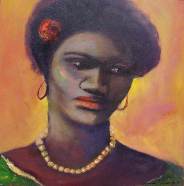 Fernando Almeida - Quadro óleo sobre tela 53x53cm - 11237
