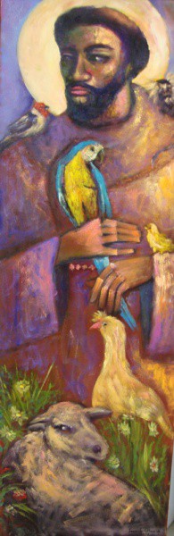 Fernando Almeida - Quadro óleo sobre tela 50x150cm São Francisco - 11238