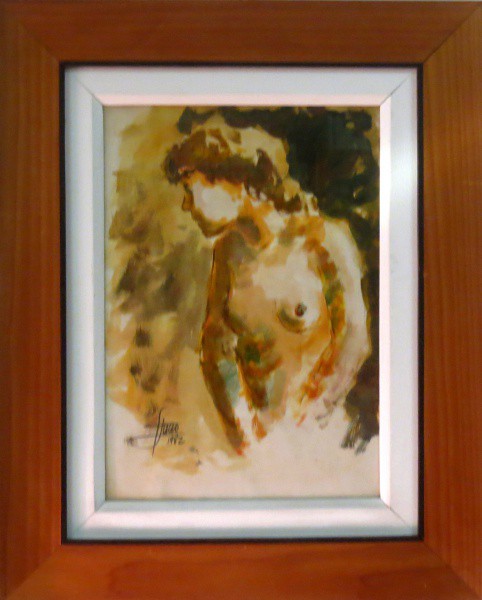 Fernando Lucio - Quadro óleo sobre papel 30x45cm - 19053