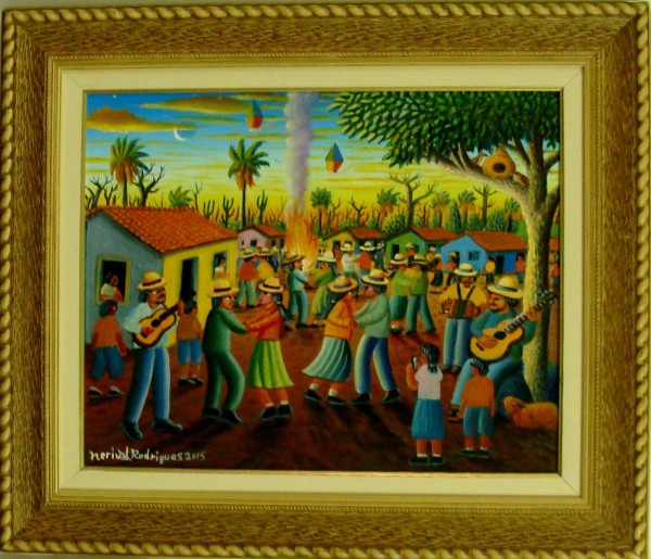 Nerival Rodrigues - Quadro òleo sobre eucatex 40x50cm - 15489
