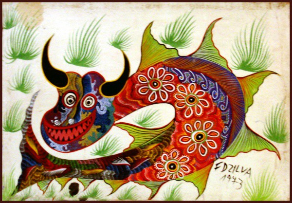 F. DaSilva - Quadro óleo sobre tela 50x70cm - 17726