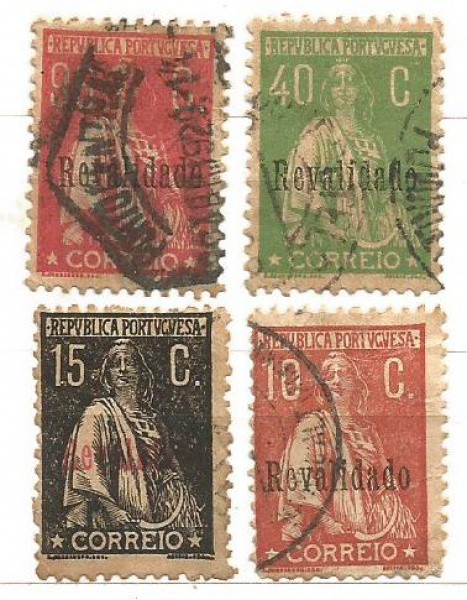 Filatelia : Selos (4)  Portugal,  Revalidado, Ano 1929. MBC