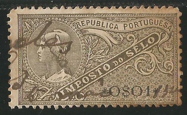 Selo Republica Portuguesa - Imposto do Selo. Excelente estado de conservação.