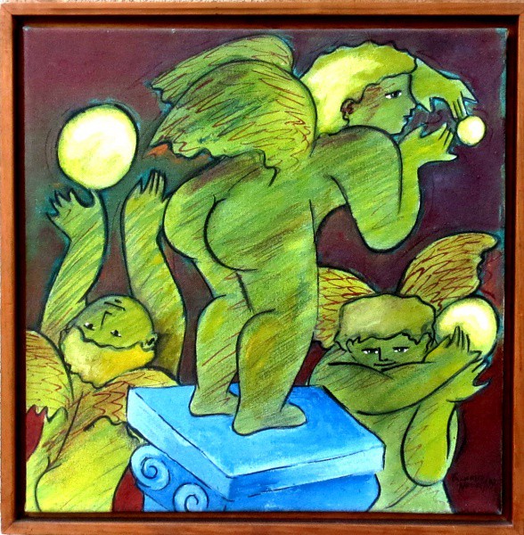 Francisco Neves - Quadro óleo sobre tela 50x50cm - 19262