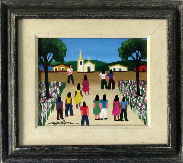 Chico Ribeiro ´Quadro óleo sobre eucatex  20x25cm - 19244