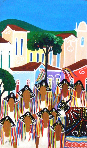 Chico Ribeiro ´Quadro óleo sobre eucatex  40x60cm - 11548