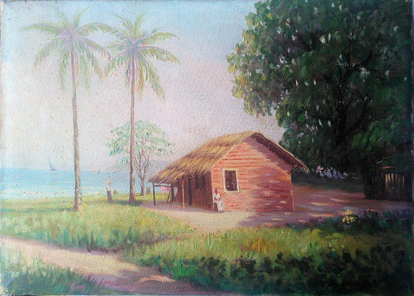 T.S. ROSSINI. O.S.T. 34 X 46.  A.C.I.D. Artista raro.