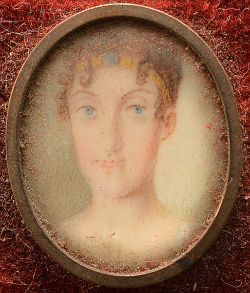 Casa Imperial Brasileira. Ramificação Familiar. Maria Amélia. Reine dês Français. Miniatura sobre fo