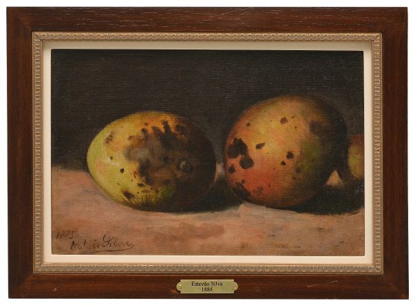 Estevão Silva. (Rio de Janeiro, 1845-1891). `Mangas`. OST. Assinado e datado 1885. 16 x 24 cm.