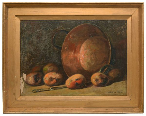 Sergio Barcellos Telles (Rio de Janeiro, Brasil, 1936). `Frutas`. OST. Acid. Perda pictórica no cant