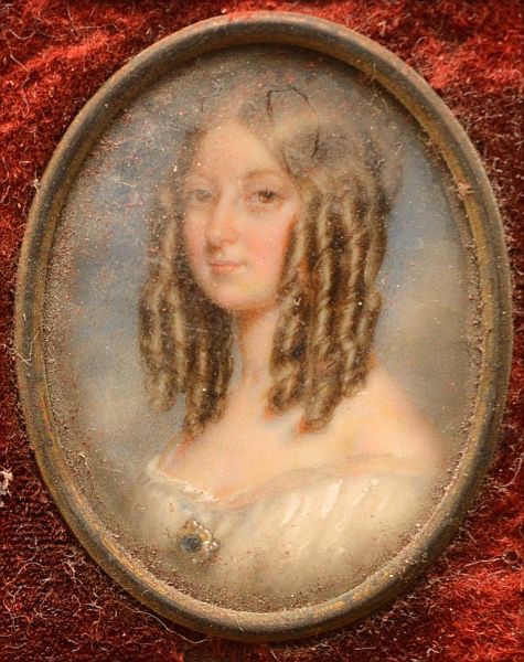 Casa Imperial Brasileira. Ramificação Familiar. Princesse de Joinville. Miniatura sobre folha de m