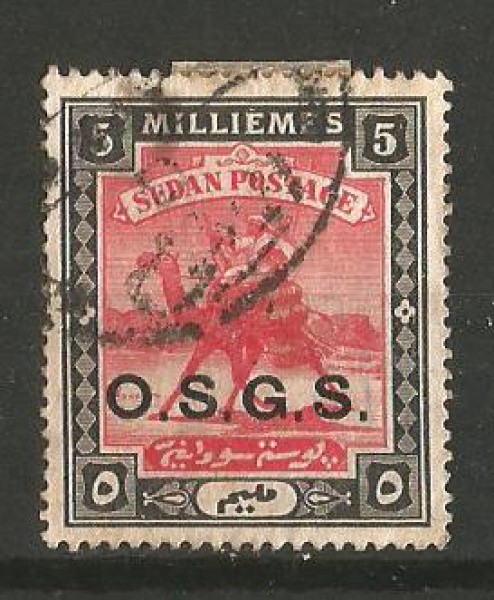 Filatelia: Selo Oficial do Sudão , circa de 1902 a 1906. MBC