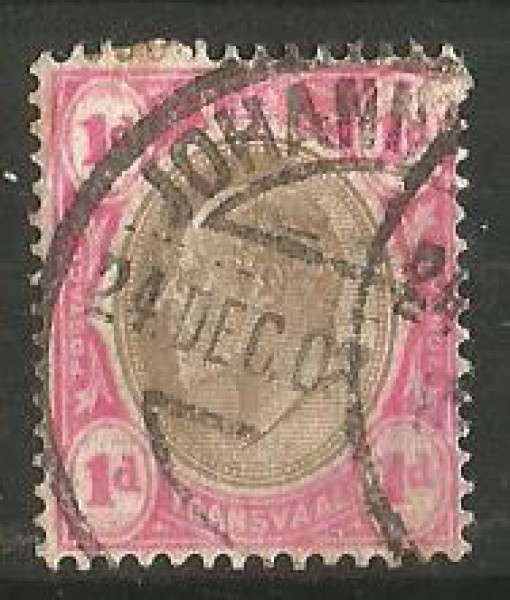 Filatelia : Selo Clássico -   Transvaal  - África Do Sul. Circa de 1905. MBC