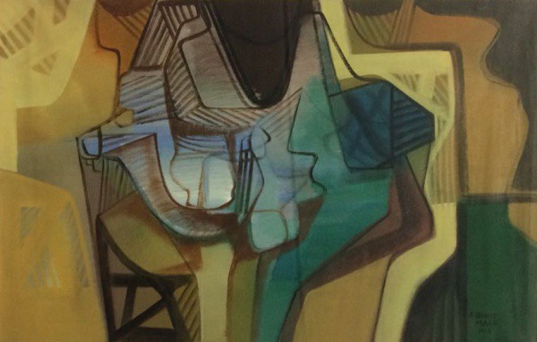 R. BURLE MARX - ost, ( Abstrato ) - med: 88 x 140 cm - datado em 1985