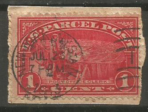 Filatelia : Selo Clássico Americano, carimbo nítido de Nova York datado de 1913. Ótimo Estado.