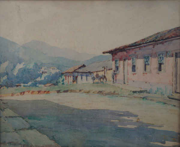 JOSÉ MARQUES CAMPÃO - CASARIO - Aquarela (no estado)