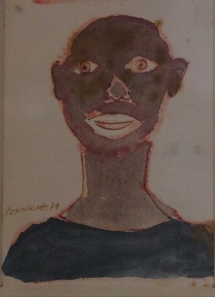 FULVIO PENNACCHI -Figura , tec mista DAT 78 - CIE 8 x 6 cm.