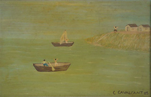 C. CAVALCANTI - Marinha - OSE/CID - Dat. 85 - 18 x 28 cm.