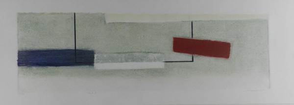 CELMA DAFRÉ, Gesto I, gravura n. 22/30, medindo 34 cm x 97 cm, assinado no canto inferior direito, d